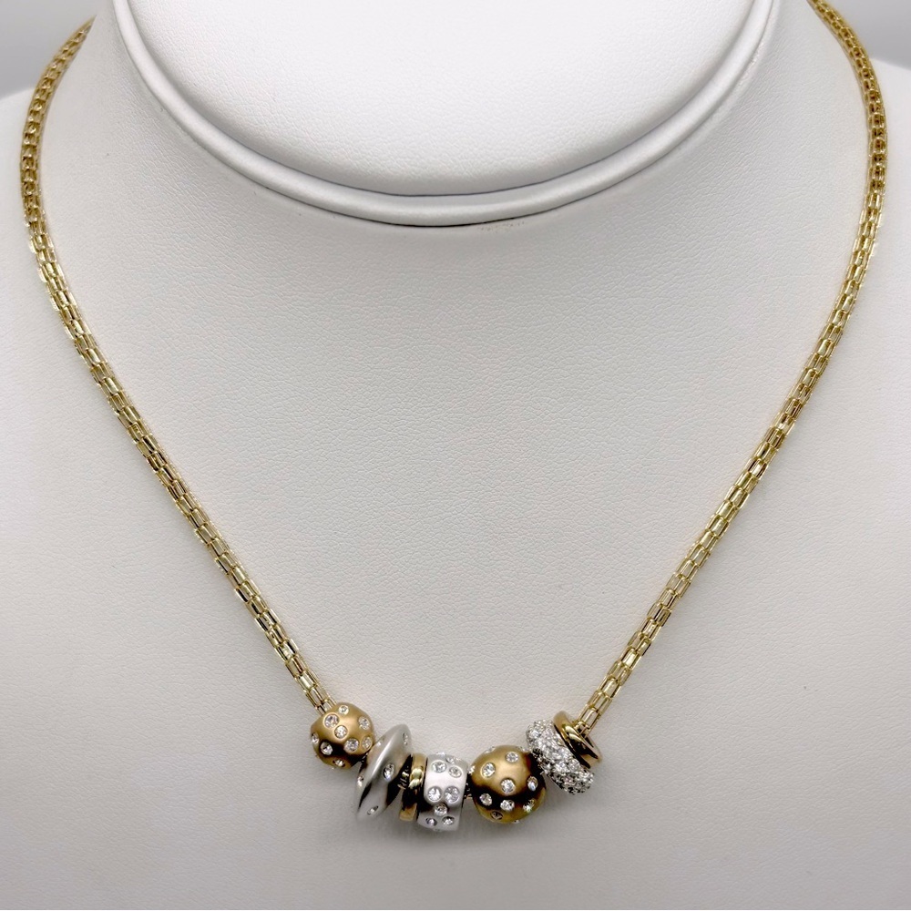 Swarovski Crystal Sliding Charms Necklace